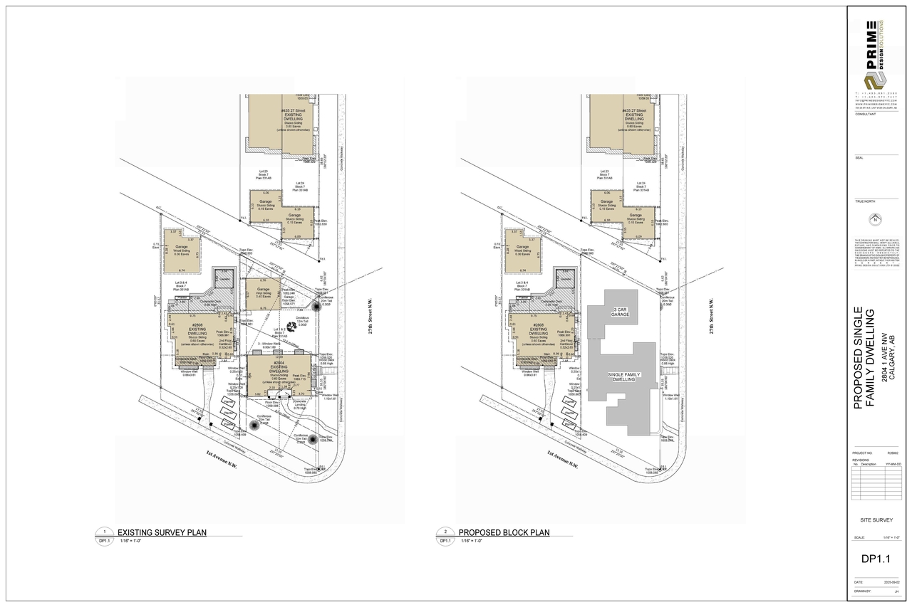 Construction site plan for project from page 4 of the file 'DP2026-02255 DMAP Plans (Submitted)2026-04-19 (7MB)'