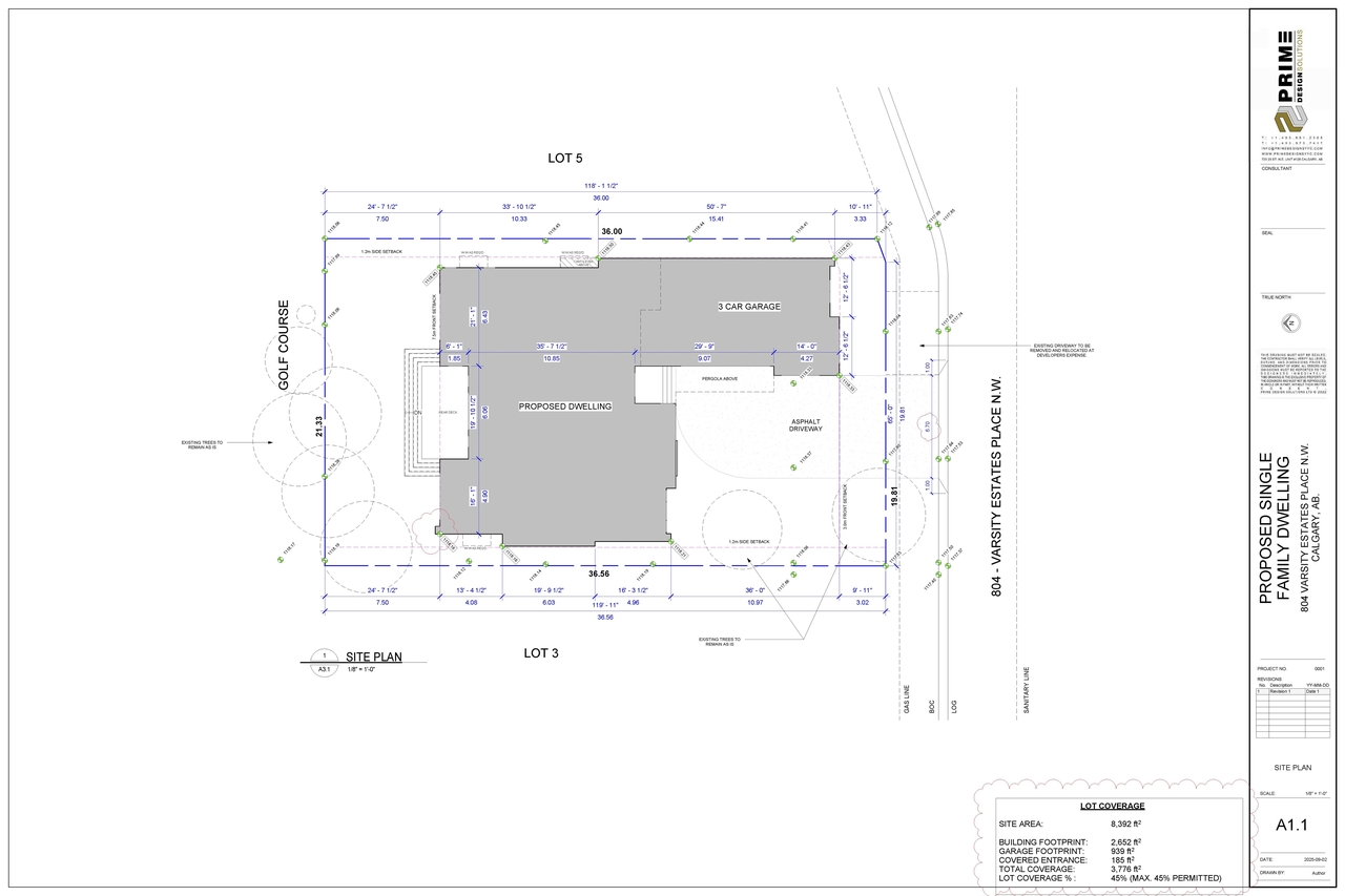 Construction site plan for project from page 5 of the file 'DP2026-02317 - DMAP Plans Decision Rendered (8MB) 2026-07-28'