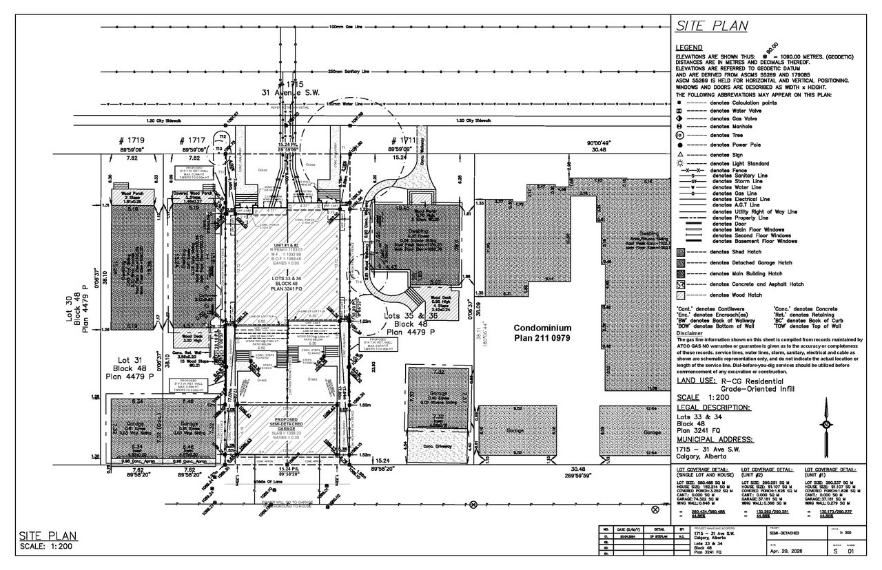 Construction site plan for project from page 2 of the file 'DP2026-02335 DMAP Plans Submitted (3MB) 2026-04-20'