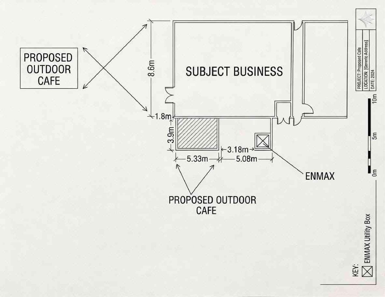 Construction site plan for project from page 2 of the file 'DP2026-02355-DMAP Plans Amended 2026-07-15 1MB'