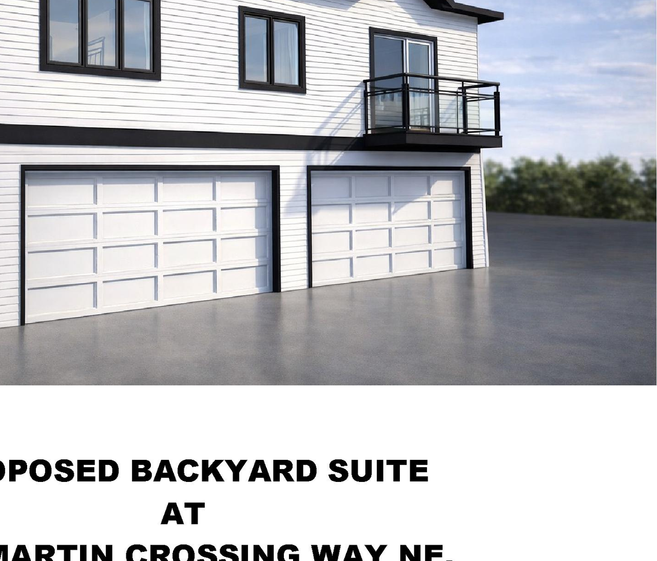 Rendering of building from page 1 of the file 'DMAP Plans (Submitted) DP2026-02366 (1MB) 2026-04-24'