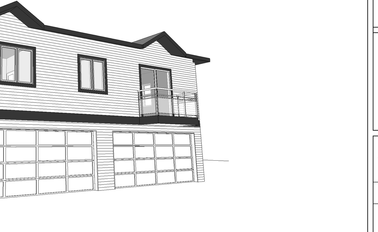 Rendering of building from page 7 of the file 'DMAP Plans (Submitted) DP2026-02366 (1MB) 2026-04-24'
