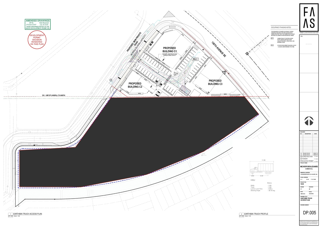Construction site plan for project from page 3 of the file 'DP2026-02387 - DMAP DECISION RENDERED (8MB) 2026-08-25'