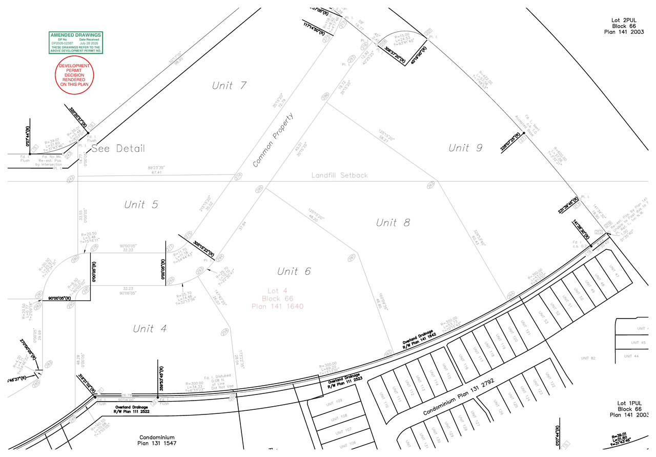 Construction site plan for project from page 9 of the file 'DP2026-02387 - DMAP DECISION RENDERED (8MB) 2026-08-25'