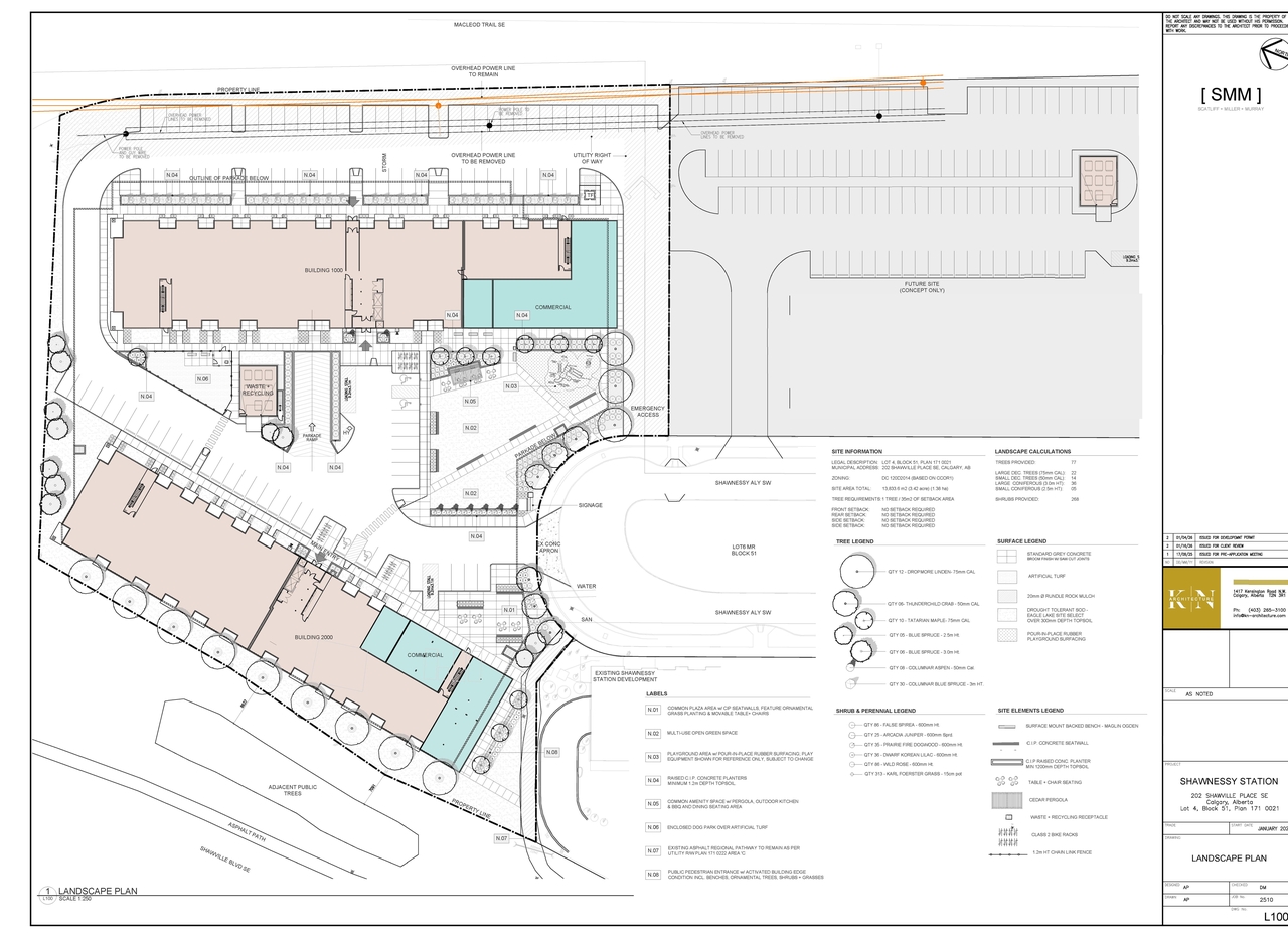 Construction site plan for project from page 6 of the file 'DP2026-02388 DMAP Plans Submitted (7MB) 2026-04-24'