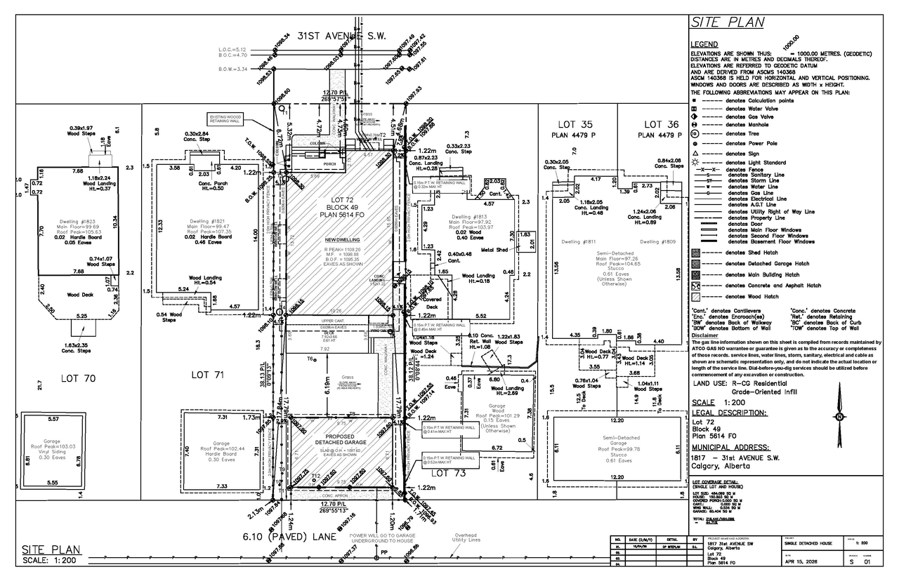 Construction site plan for project from page 9 of the file 'DP2026-02414 DMAP Plans (Submitted) 2026-04-27 (3MB)'