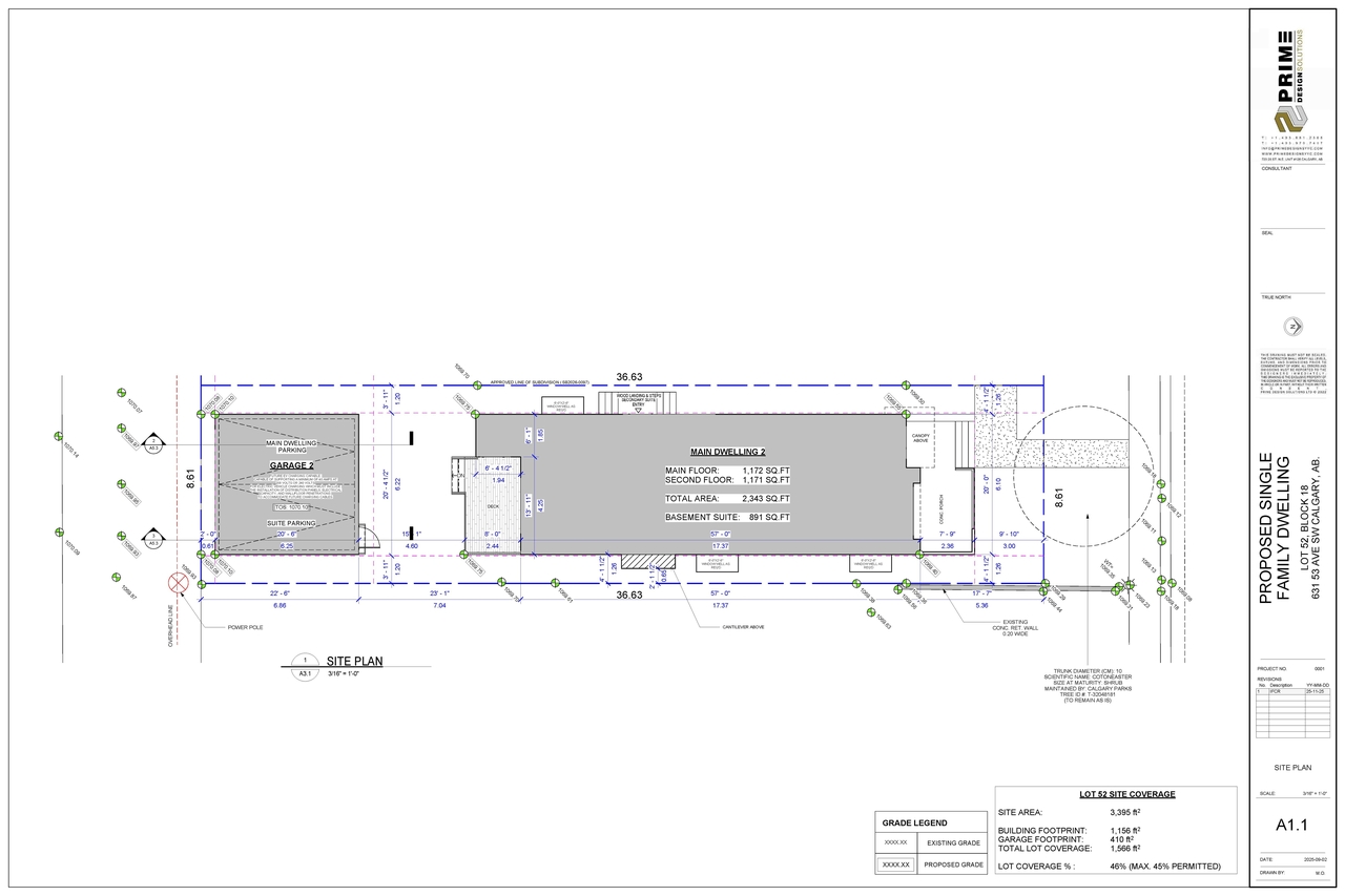 Construction site plan for project from page 4 of the file 'DP2026-02462 DMAP Plans Submitted (8MB) 2026-05-07'