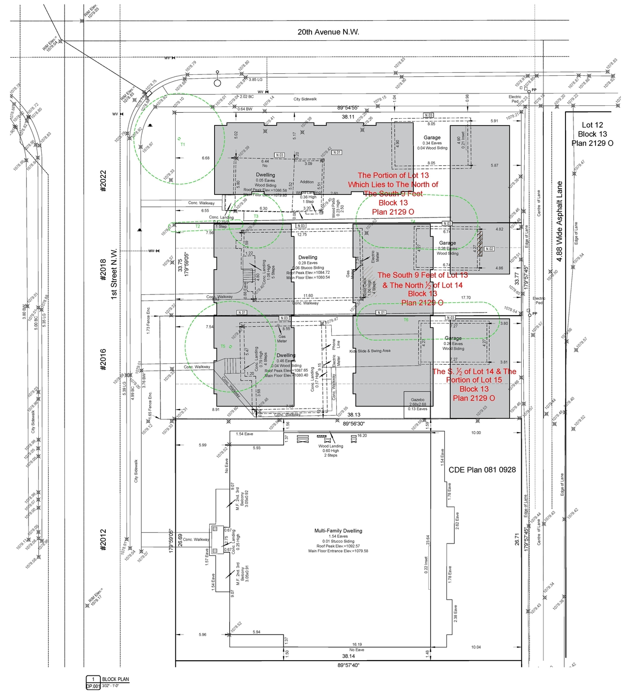 Construction site plan for project from page 4 of the file 'DMAP Plans (Submitted) DP2026-02477 (2MB) 2026-04-29'