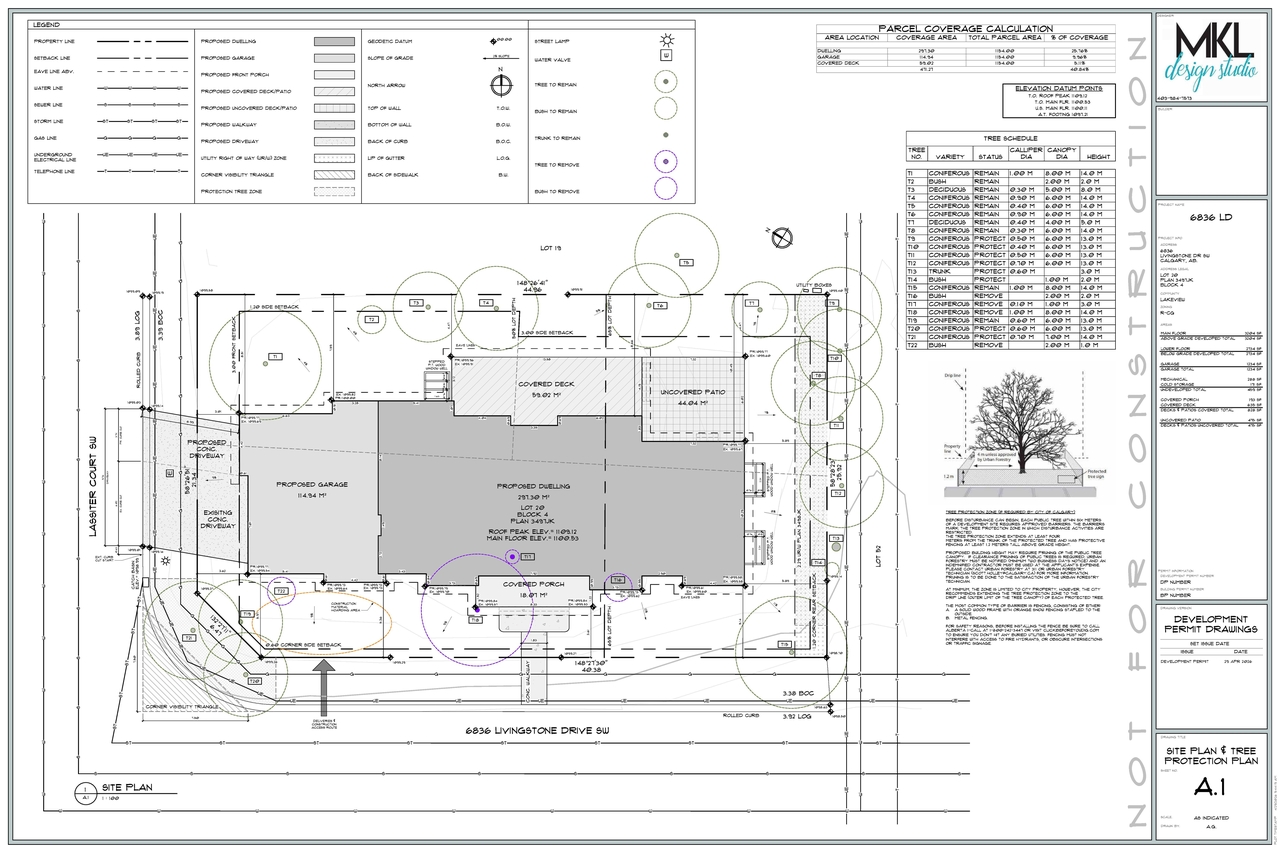 Construction site plan for project from page 2 of the file 'DP2026-0249 DMAP Plans Submitted (2MB) 2026-05-06'