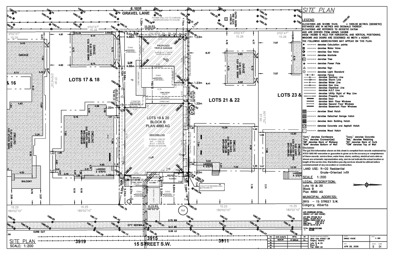 Construction site plan for project from page 6 of the file 'DP2026-02529 DMAP Plans (Submitted) 2026-05-01 (4MB)'