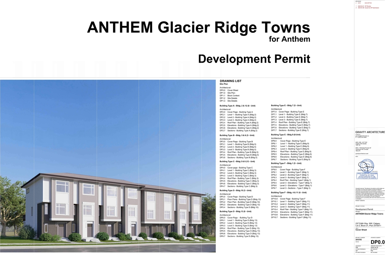 Rendering of building from page 1 of the file 'DP2026-02568 DMAP Plans Submitted (160MB) 2026-05-01'