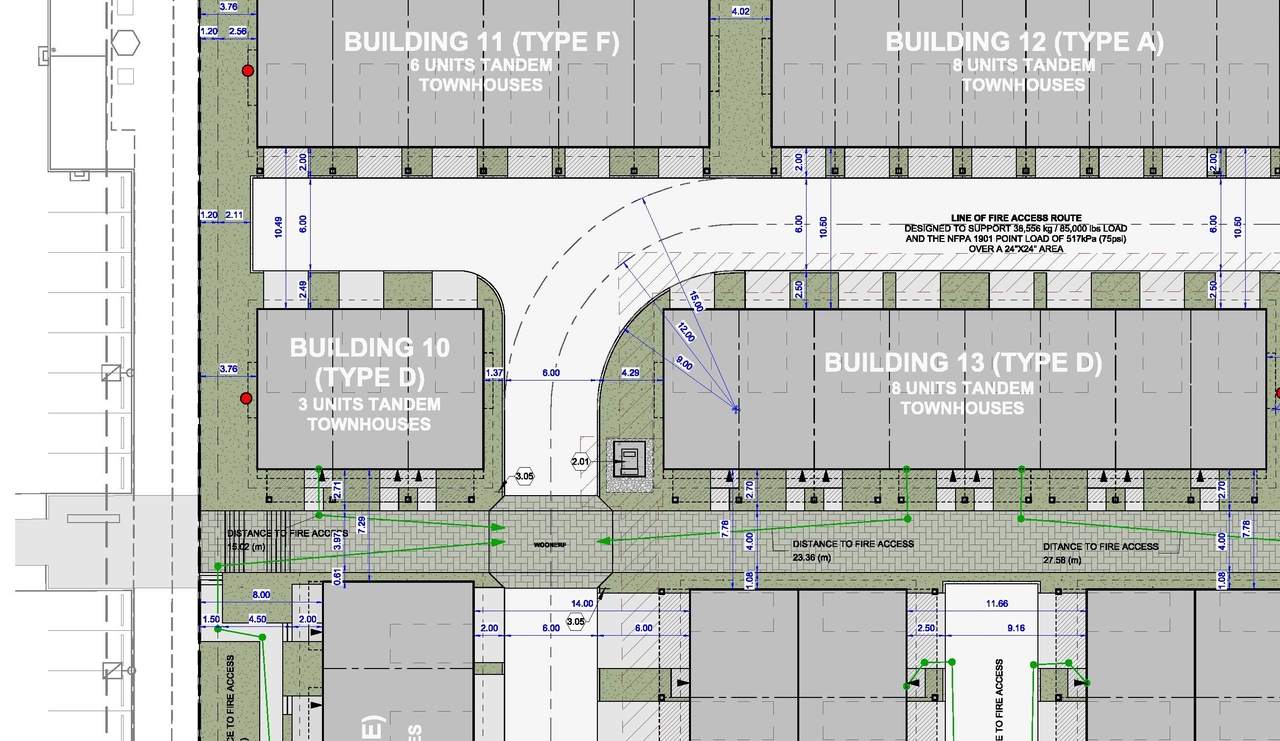 Construction site plan for project from page 2 of the file 'DP2026-02568 DMAP Plans Submitted (160MB) 2026-05-01'