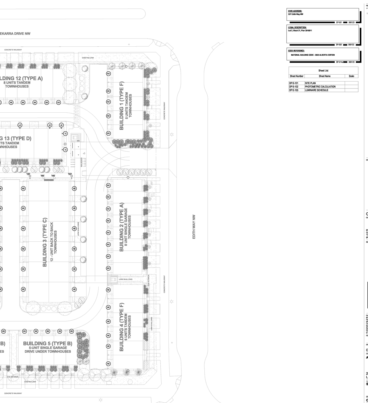 Construction site plan for project from page 37 of the file 'DP2026-02568 DMAP Plans Submitted (160MB) 2026-05-01'