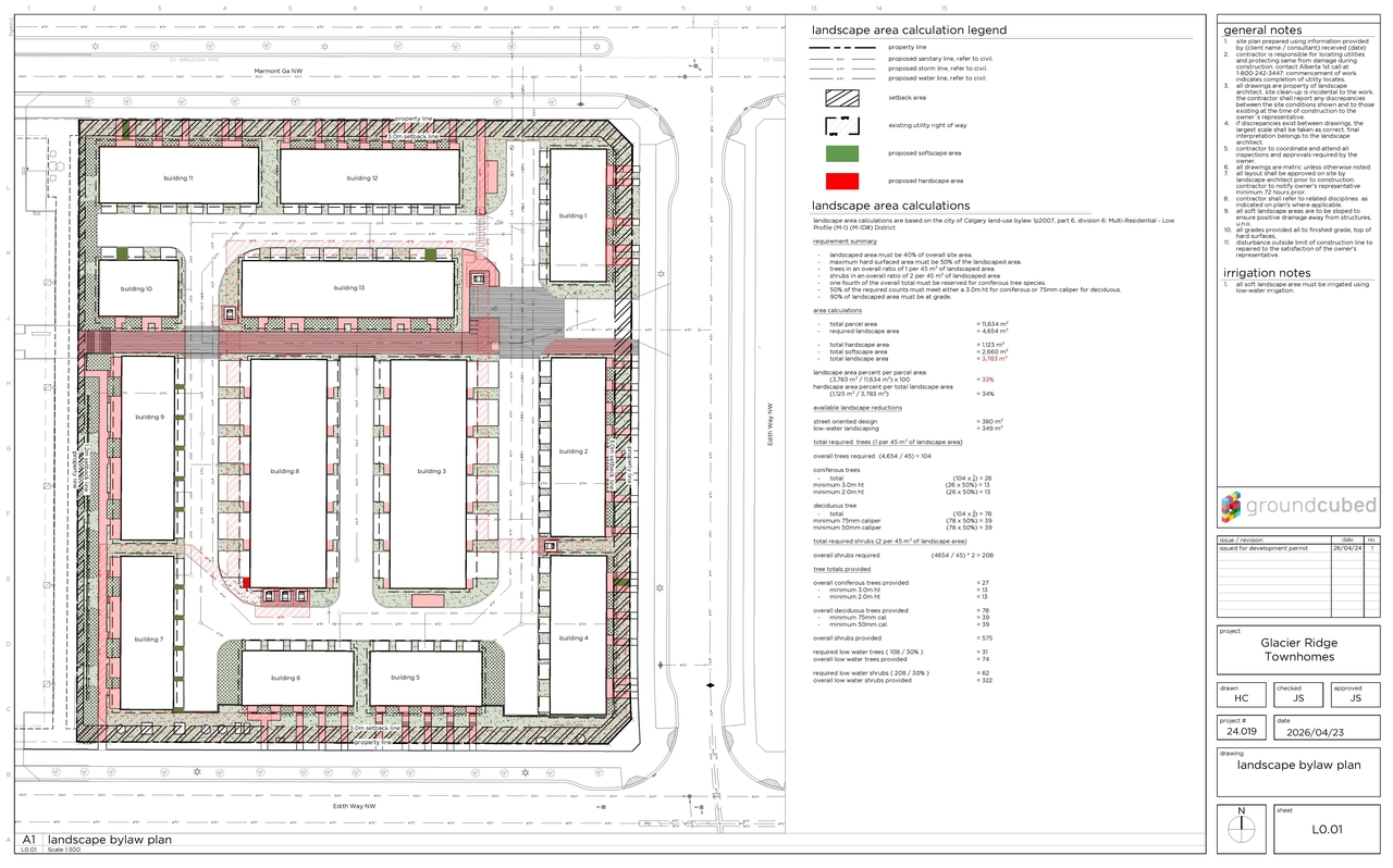 Construction site plan for project from page 6 of the file 'DP2026-02568 DMAP Plans Submitted (160MB) 2026-05-01'