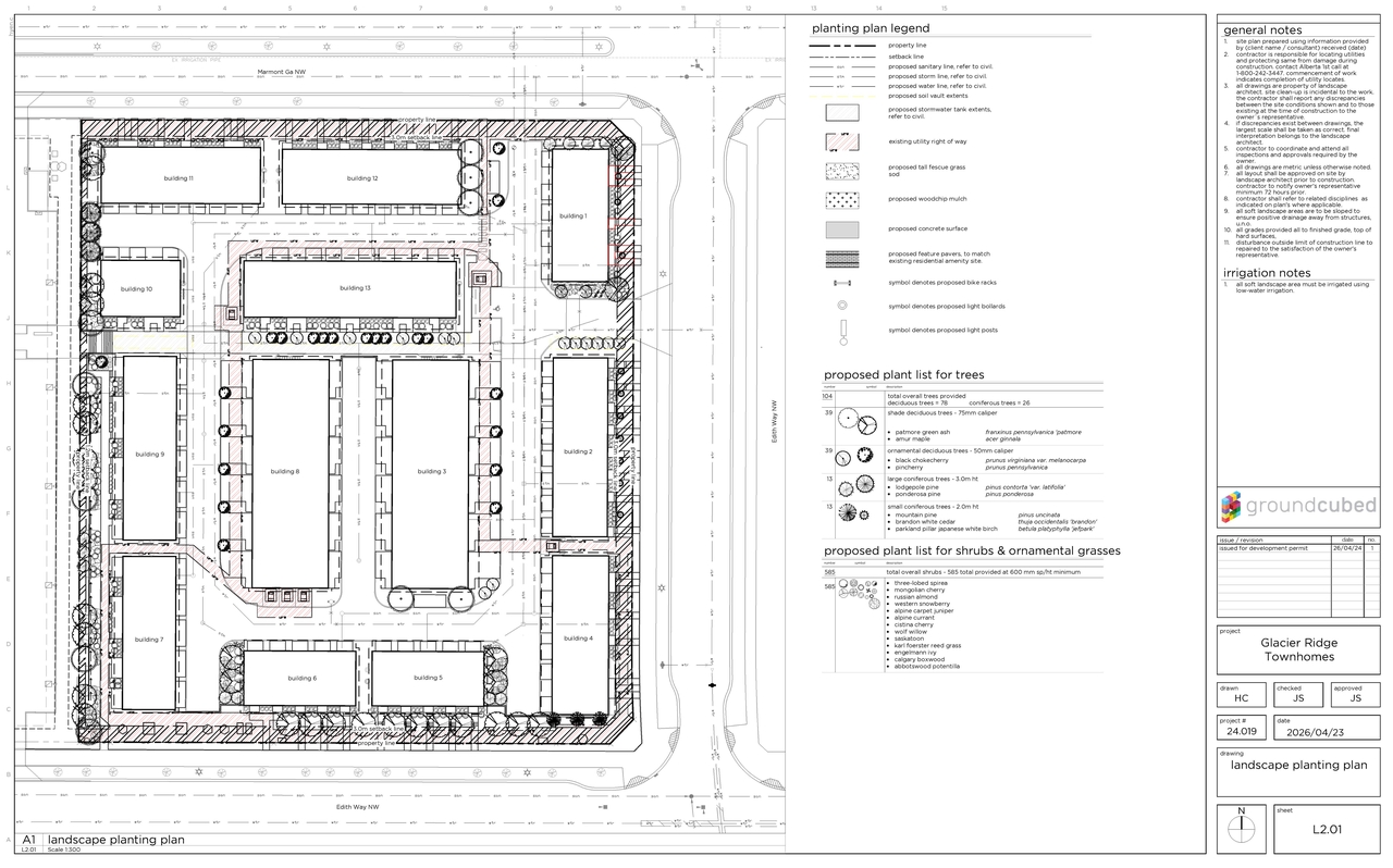 Construction site plan for project from page 8 of the file 'DP2026-02568 DMAP Plans Submitted (160MB) 2026-05-01'