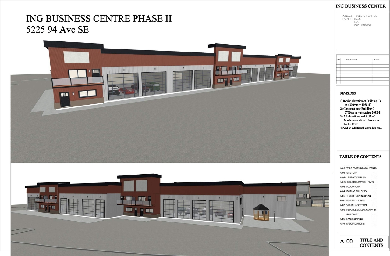 Rendering of building from page 1 of the file 'DP2026-02584 DMAP Plans Submitted (8MB) 2026-05-04'