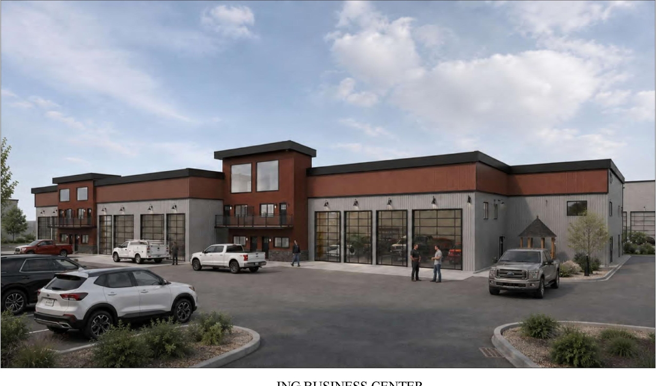 Rendering of building from page 1 of the file 'DP2026-02584 - DMAP Plans (amended) 2026-08-18 (3MB)'