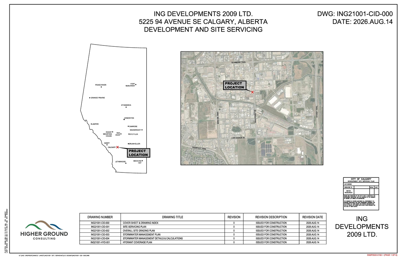 Construction site plan for project from page 6 of the file 'DP2026-02584 - DMAP Plans (amended) 2026-08-18 (3MB)'