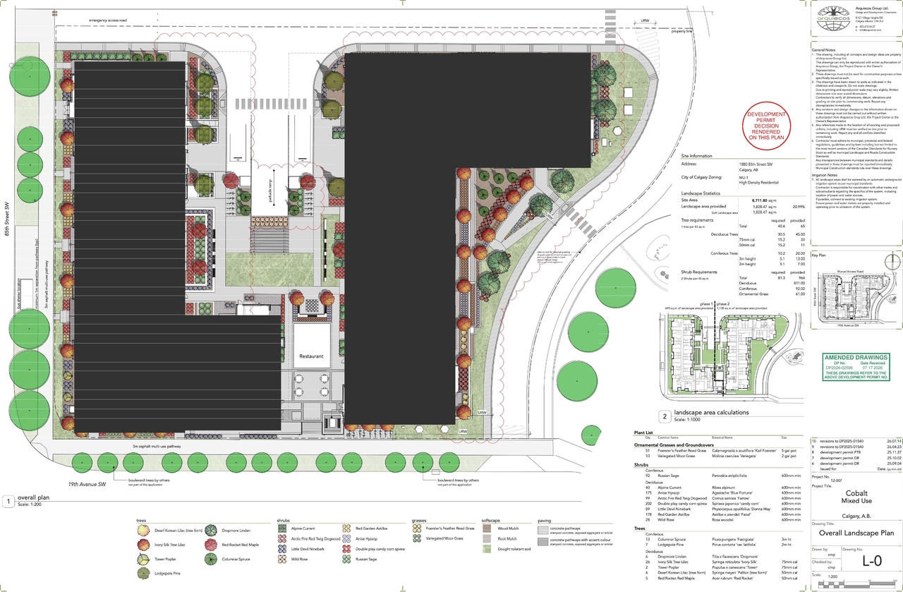 Construction site plan for project from page 12 of the file 'DP2026-02596 - DMAP DECISION RENDERED (20MB) 2026-08-12'