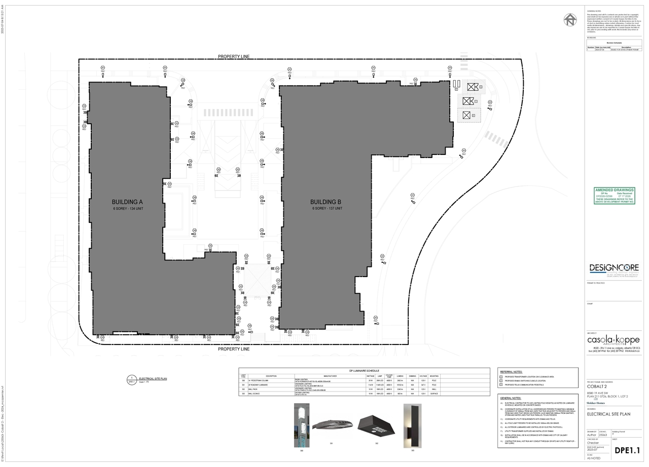 Construction site plan for project from page 10 of the file 'DP2026-02596 DMAP Plans (amended) 2026-07-17 (12MB)'