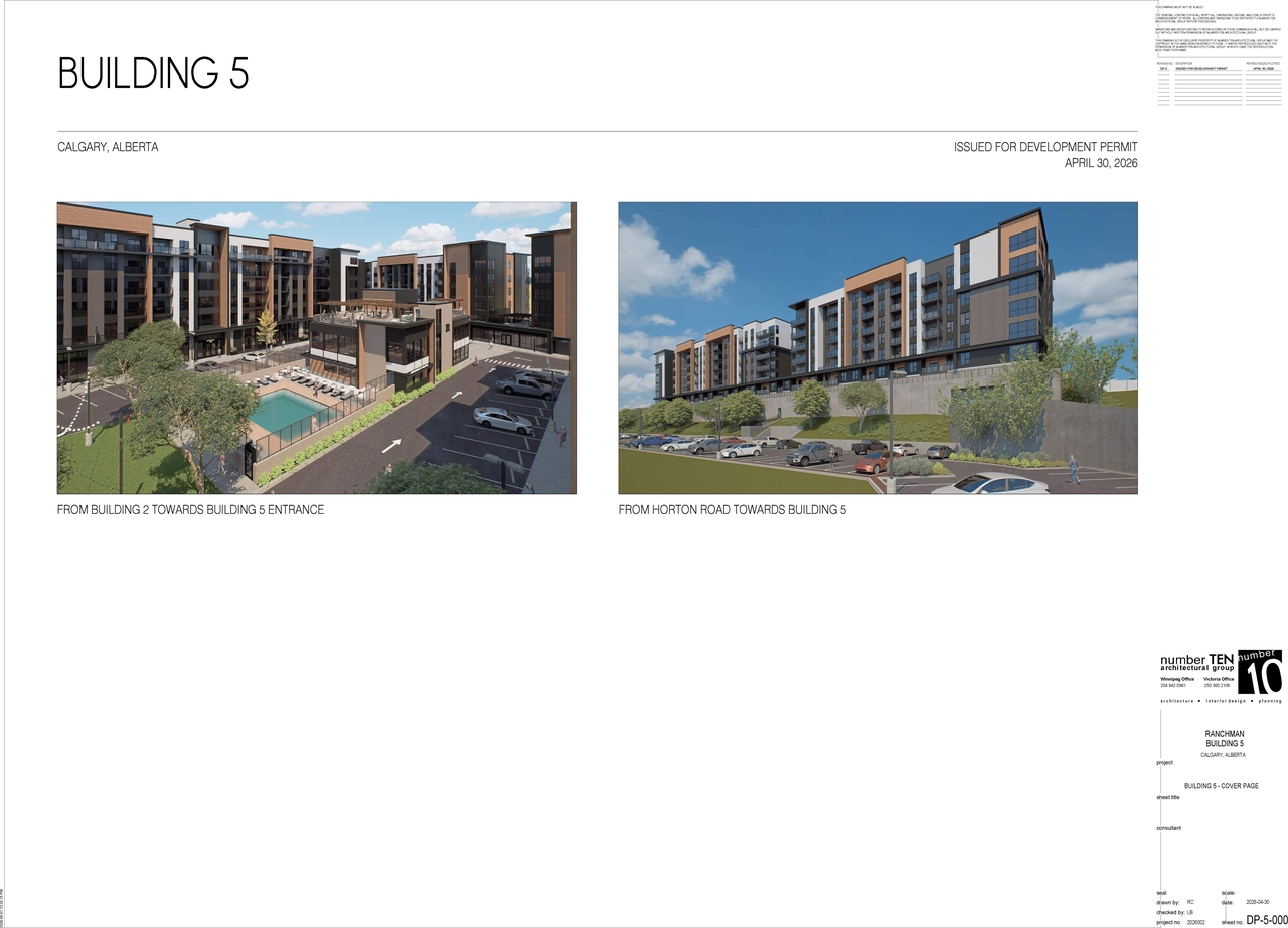 Rendering of building from page 17 of the file 'DP2026-02619 DMAP Plans (Submitted) 2026-05-26 (18MB)'