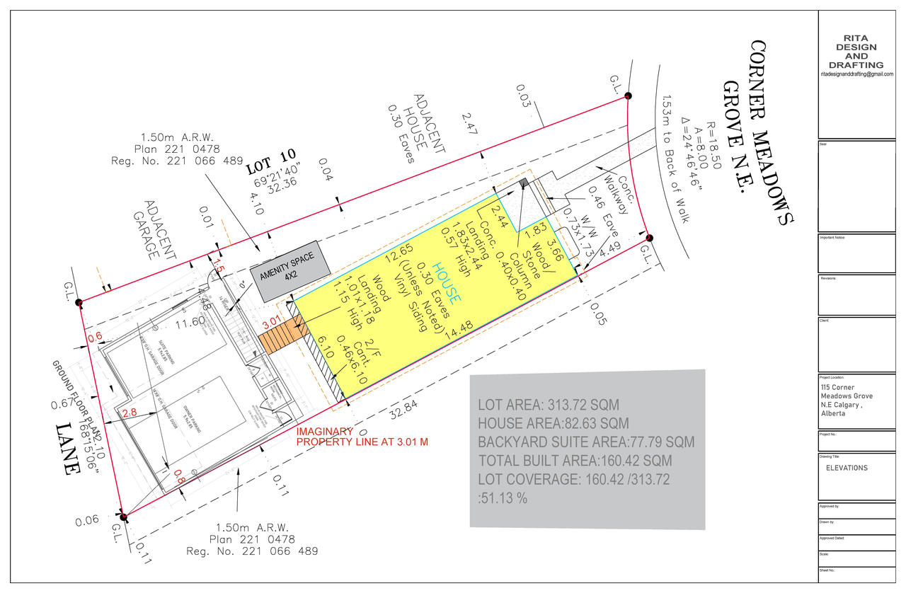 Floor plan for project from page 1 of the file 'DP2026-02627 DMAP Plans (Submitted) 2026-07-29 (2MB)'