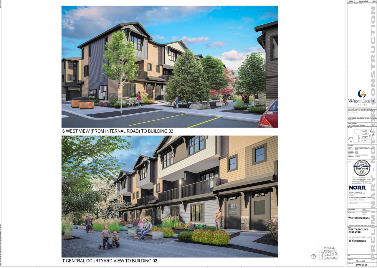 Rendering of building from page 6 of the file 'DP2026-02628 DMAP Plans (Submitted) 2026-05-05 (17MB)'