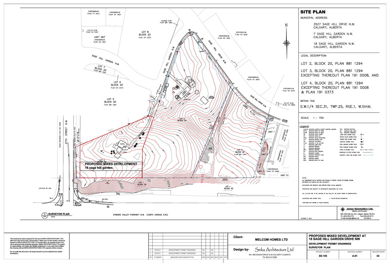 Construction site plan for project from page 2 of the file 'DP2026-02632 DMAP Plans (Submitted) 2026-05-05 (13MB)'