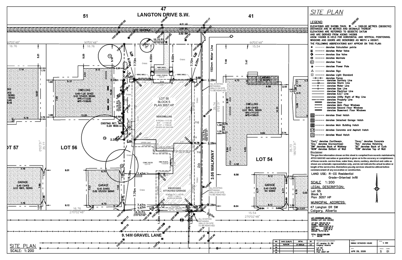 Construction site plan for project from page 4 of the file 'DP2026-02649 DMAP Plans (Submitted) 2026-05-06 (6MB)'