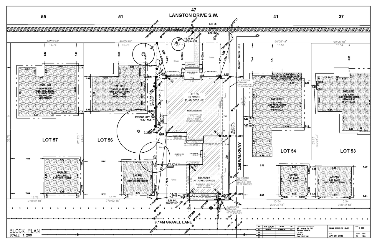 Construction site plan for project from page 6 of the file 'DP2026-02649 DMAP Plans (Submitted) 2026-05-06 (6MB)'