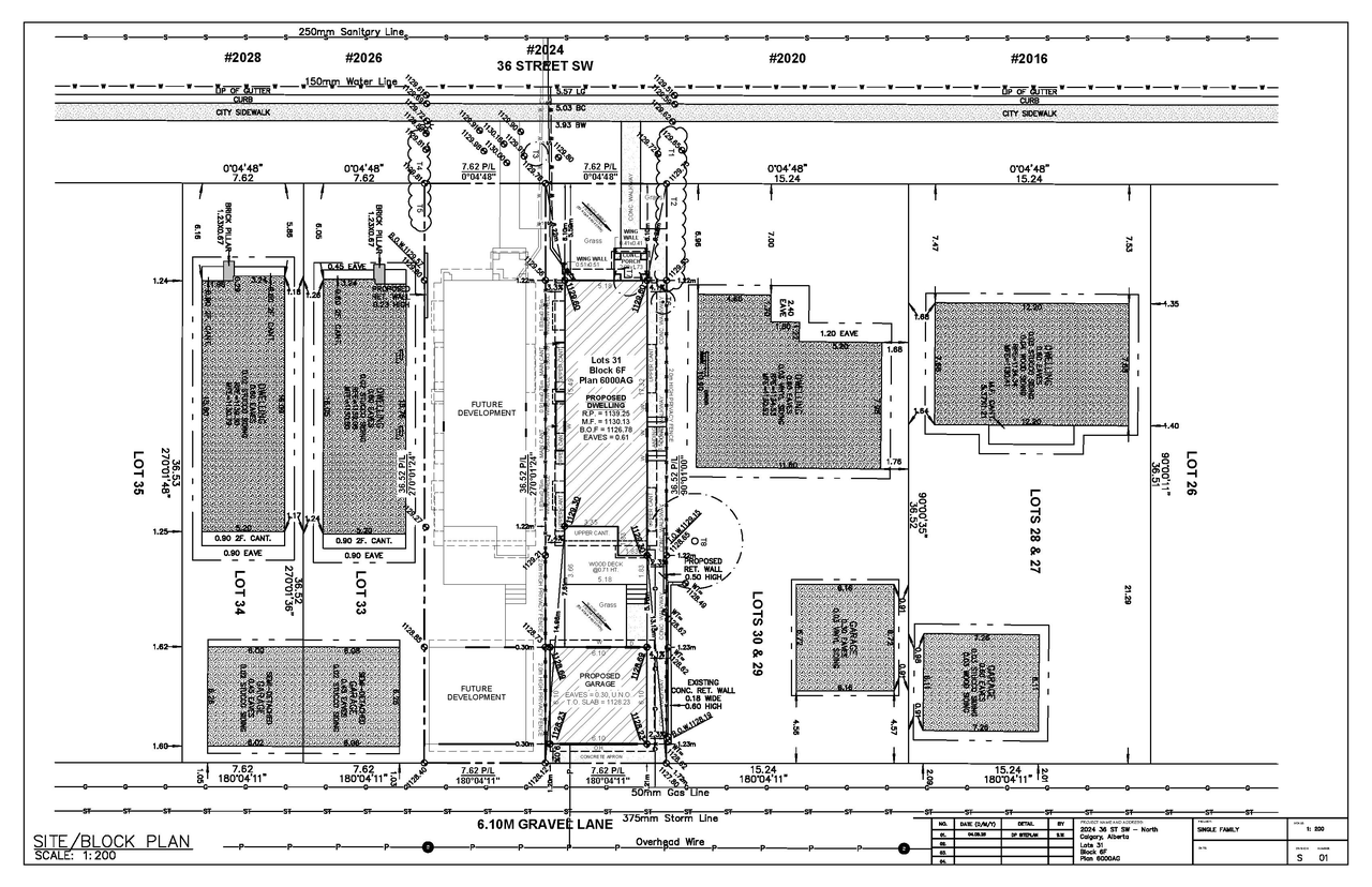 Construction site plan for project from page 2 of the file 'DP2026-02661 DMAP Plans Submitted (1MB) 2026-05-07'