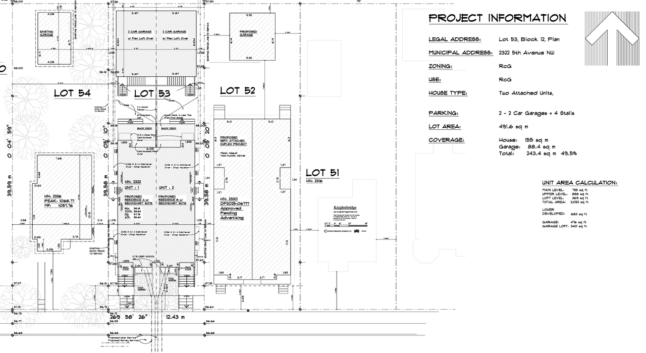 Construction site plan for project from page 4 of the file 'DP2026-02662 DMAP Plans Submitted (5MB) 2026-05-06'
