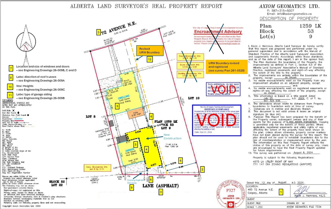 Construction site plan for project from page 1 of the file 'DP2026-02663 DMAP Plans Submitted (1MB) 2026-05-06'