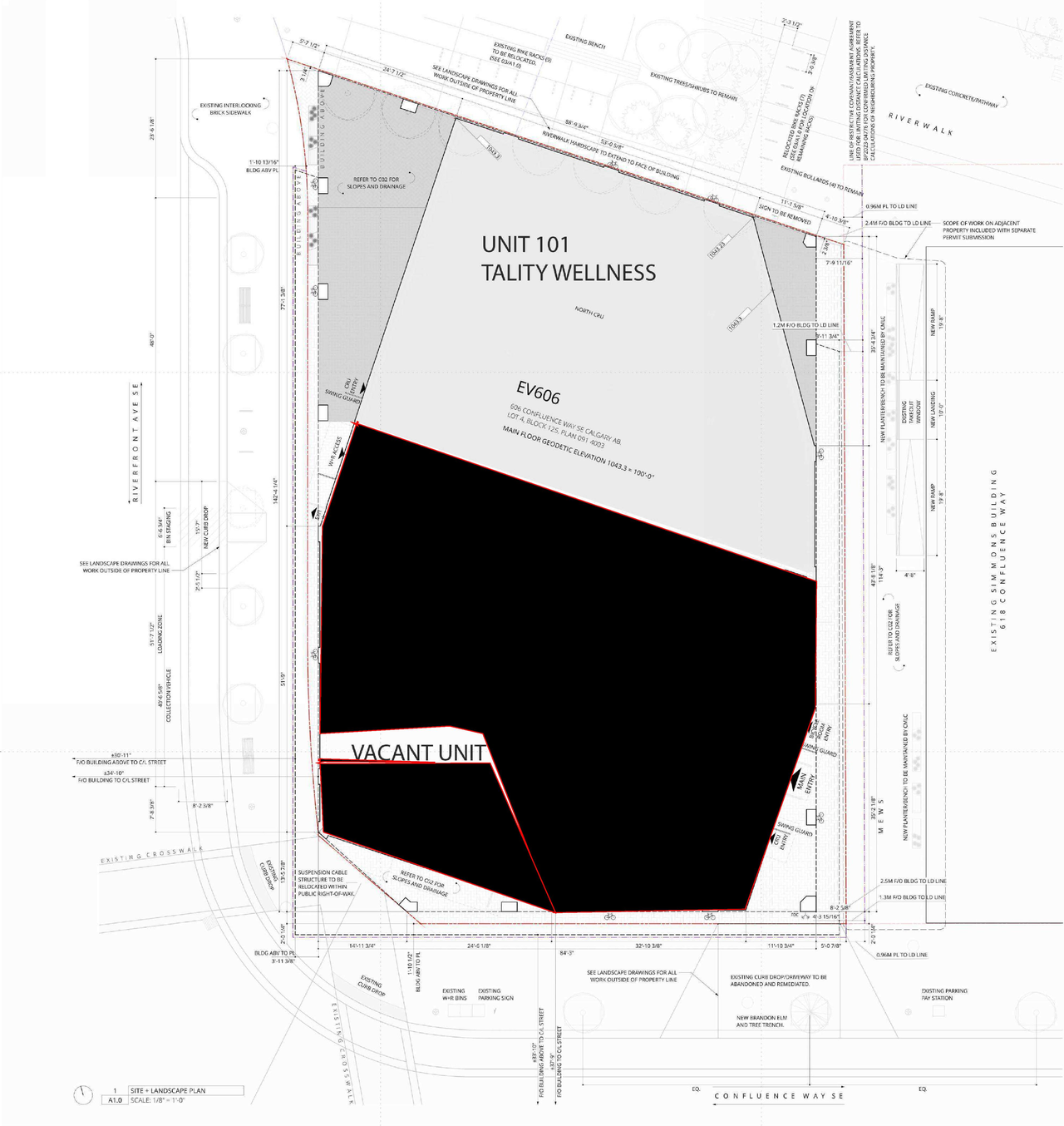 Construction site plan for project from page 2 of the file 'DP2026-02676 DMAP Plan Submitted (1MB) 2026-05-07'