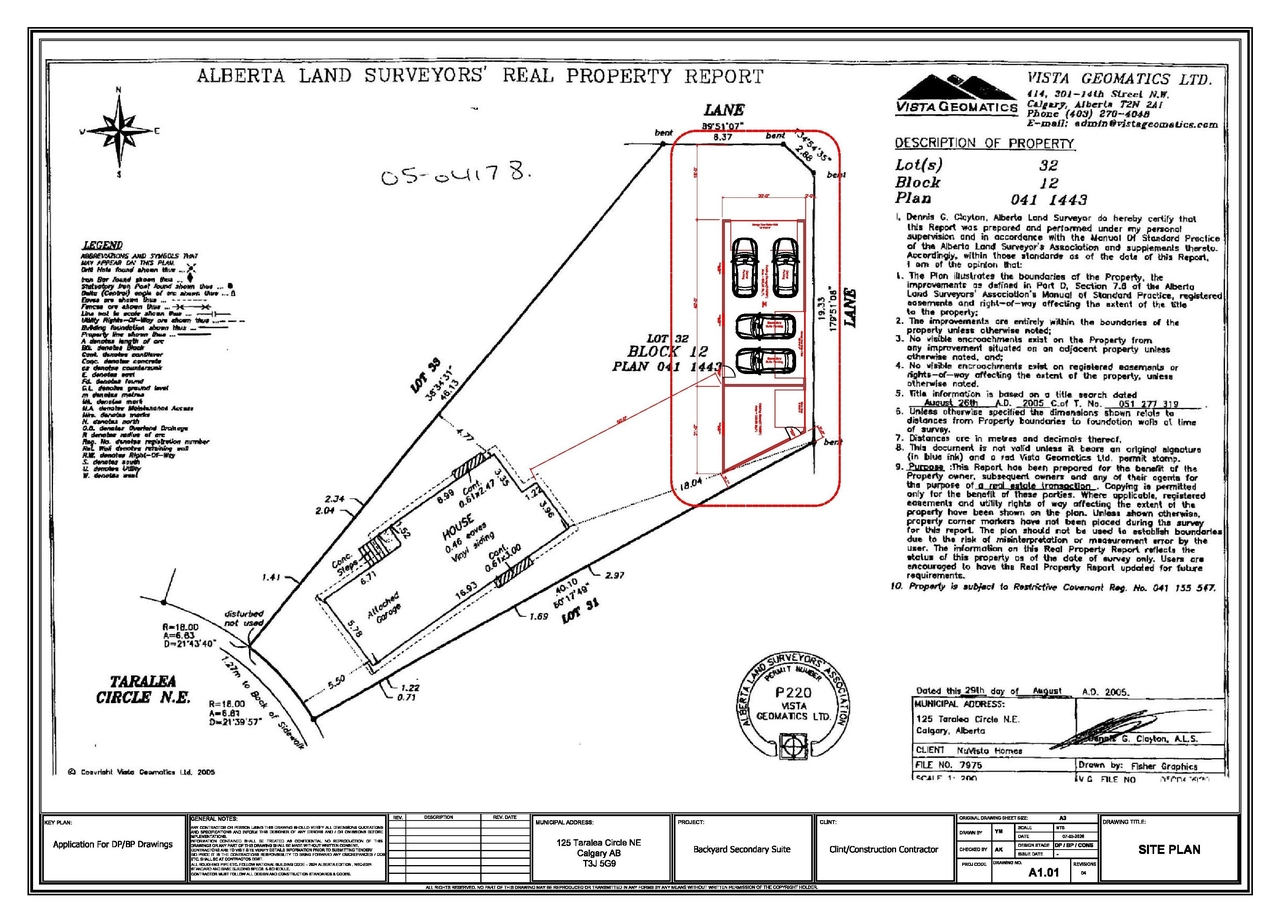 Construction site plan for project from page 2 of the file 'DP2026-02692 DMAP Plans Submitted (3MB) 2026-05-07'