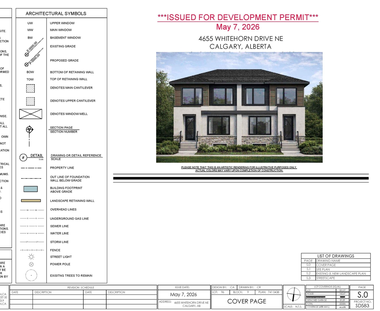 Construction site plan for project from page 8 of the file 'DP2026-02698 DMAP Plans (Submitted) 2026-05-11 (2MB)'