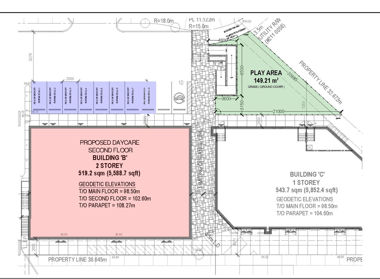 Construction site plan for project from page 1 of the file 'DP2026-02727 DMAP Plans Amended (2MB) 2026-09-25'
