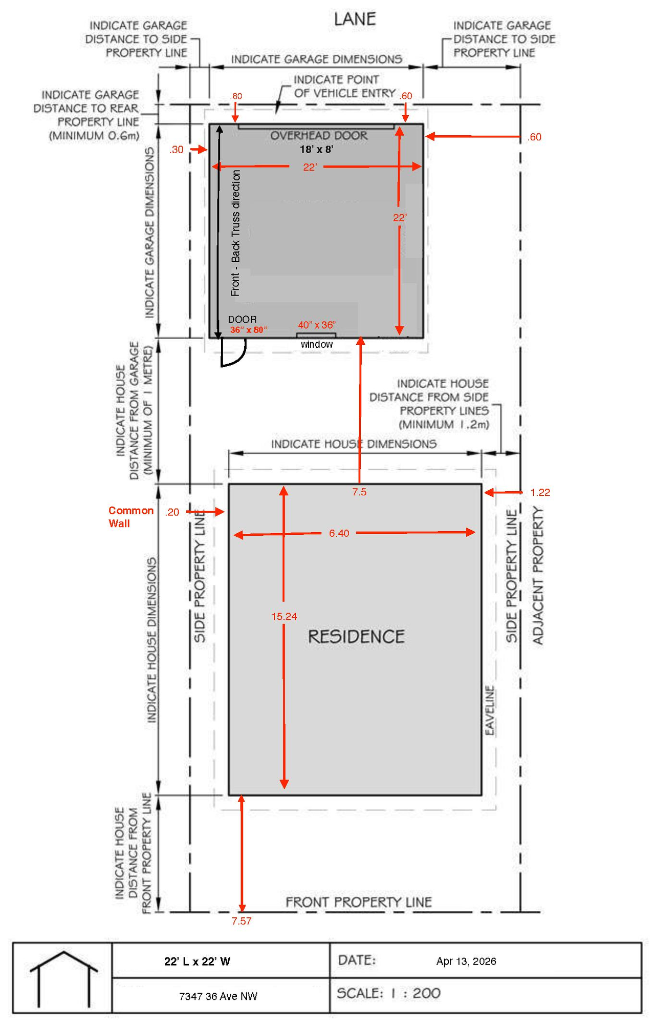 Construction site plan for project from page 1 of the file 'DP2026-02747 DMAP Plans (Submitted) 2026-05-11 (1MB)'