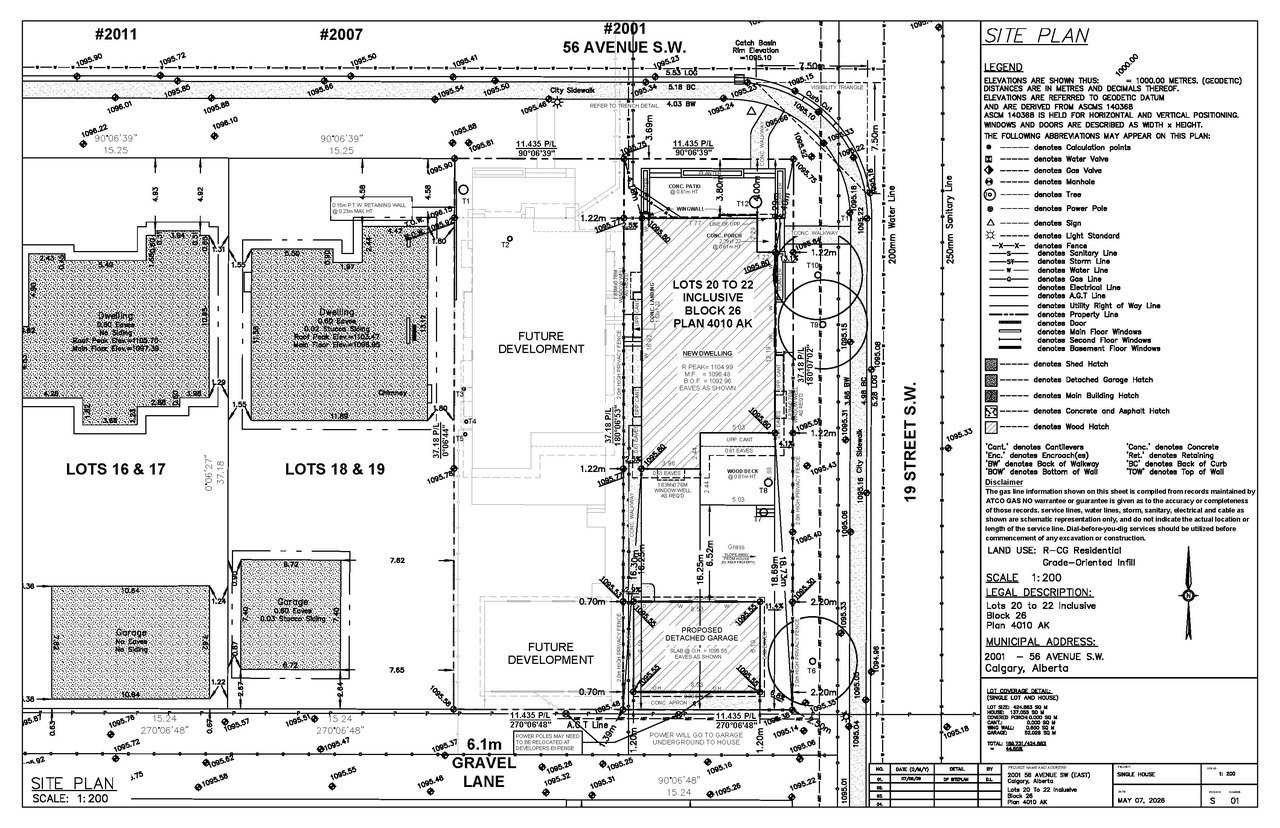 Construction site plan for project from page 8 of the file 'DP2026-02749 DMAP Plans (Submitted) 2026-05-11 (3MB)'