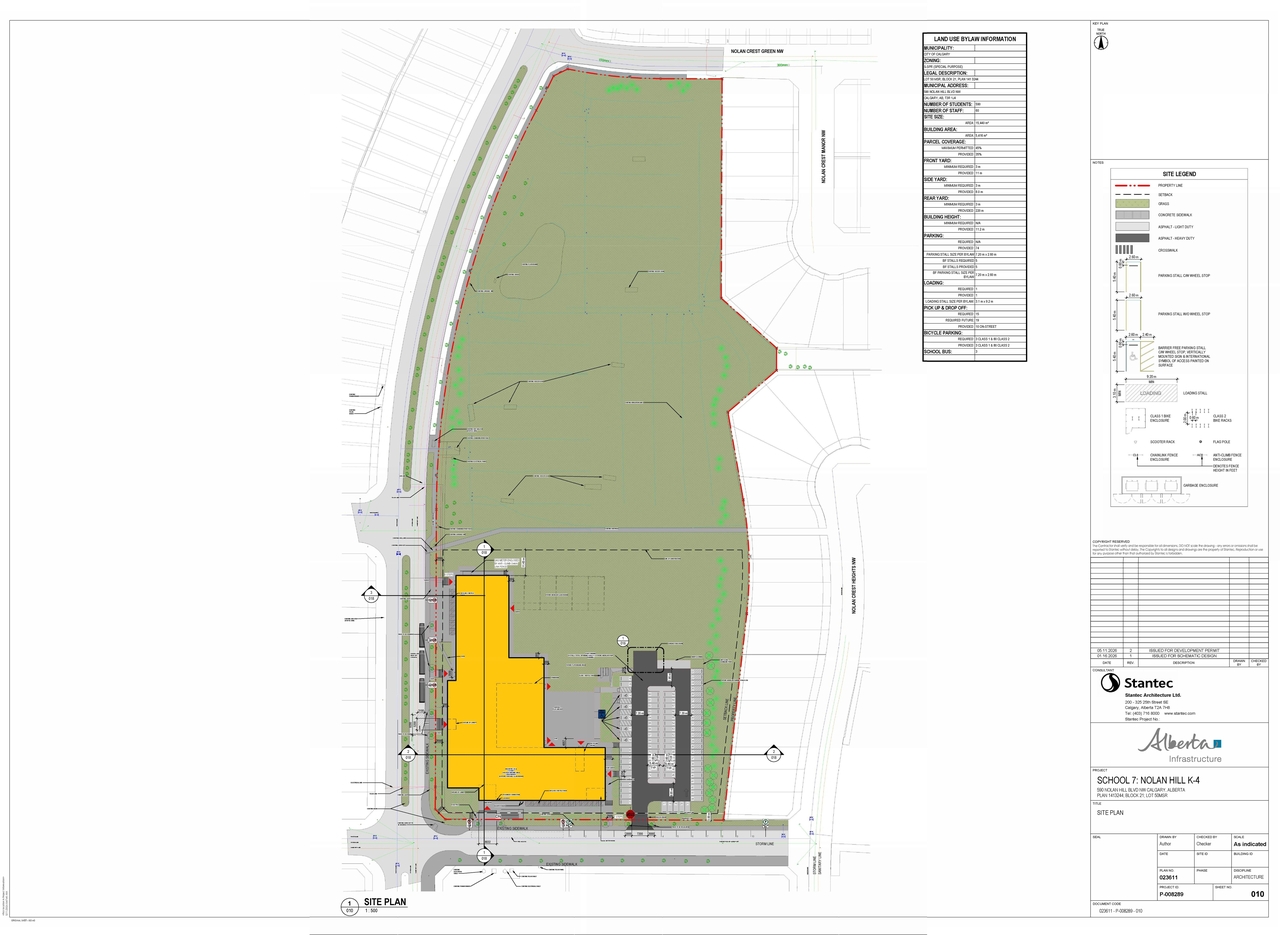 Construction site plan for project from page 2 of the file 'DP2026-02752 - DMAP PLANS (Submitted) 2026-05-08 (10MB)'