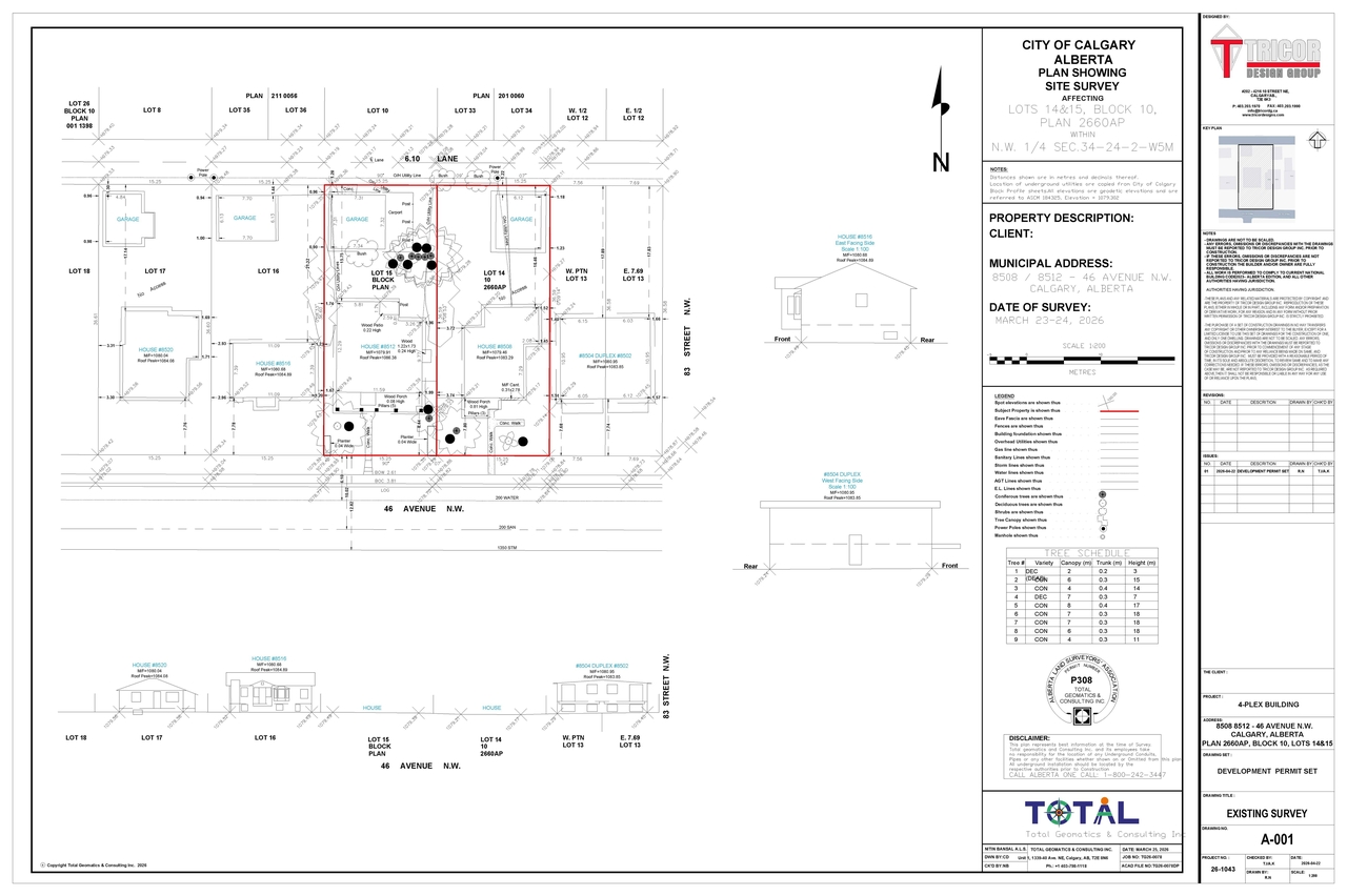 Construction site plan for project from page 3 of the file 'DP2026-02756 DMAP Plans (Submitted) 2026-05-11 (6MB)'