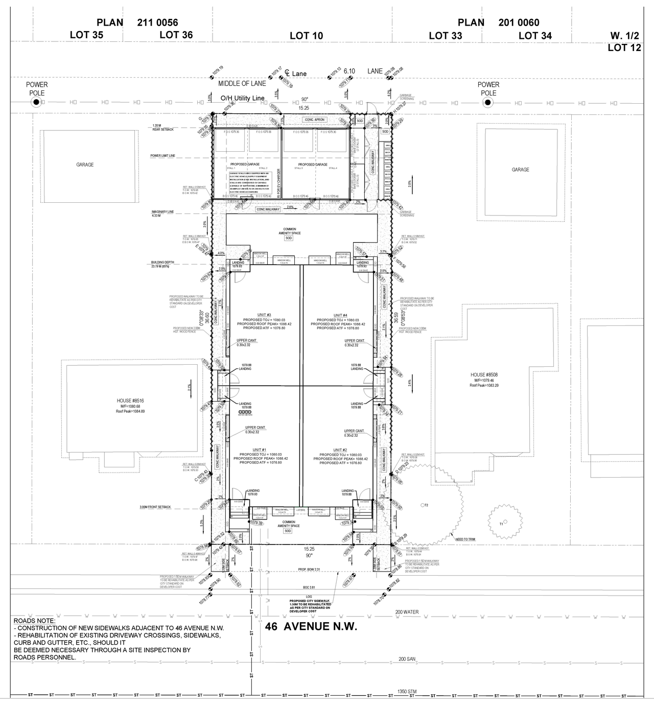 Construction site plan for project from page 6 of the file 'DP2026-02756 DMAP Plans (Submitted) 2026-05-11 (6MB)'