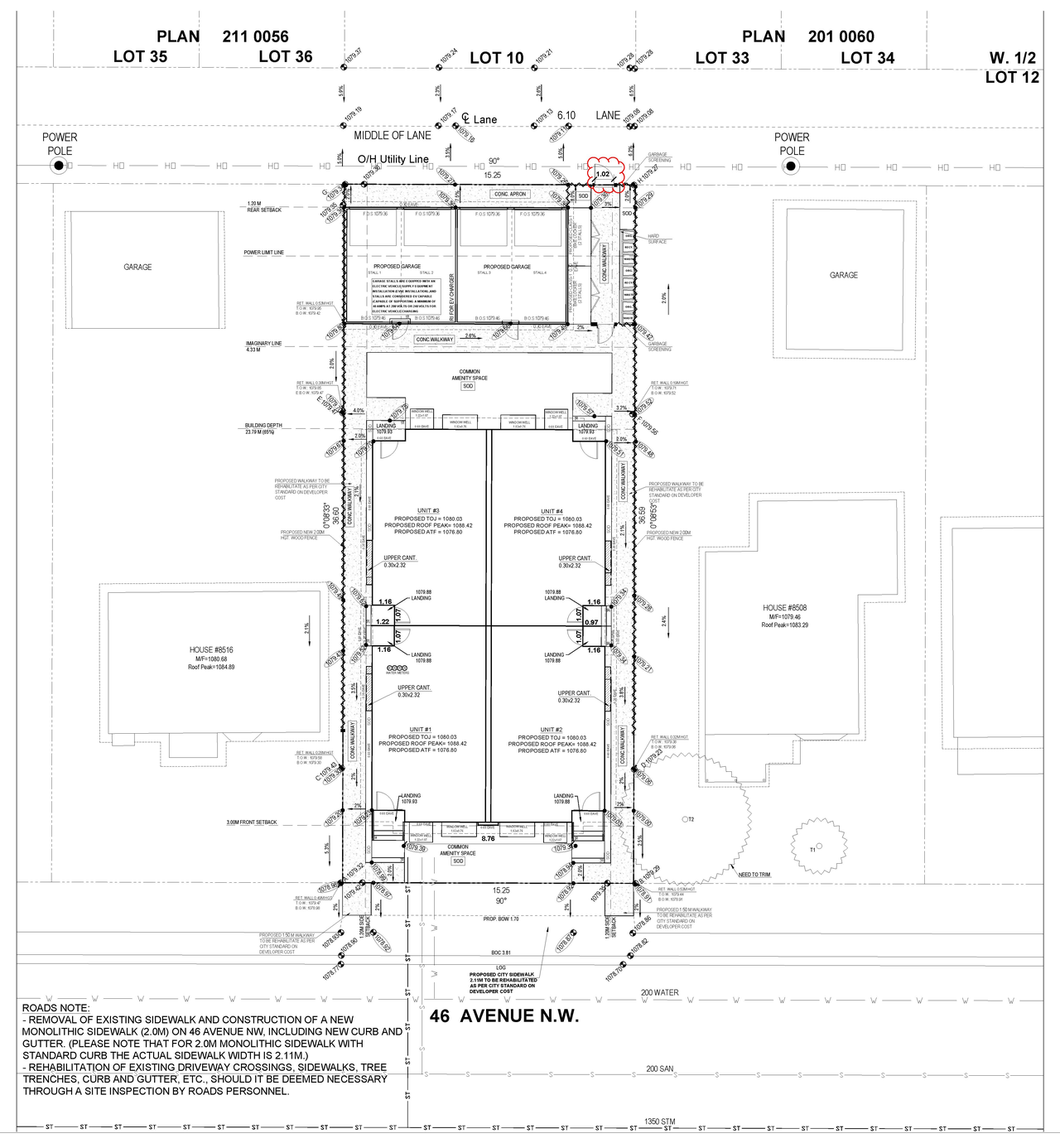 Construction site plan for project from page 6 of the file 'DP2026-02756 DMAP Plans (Amended) 2026-06-25 (6MB)'