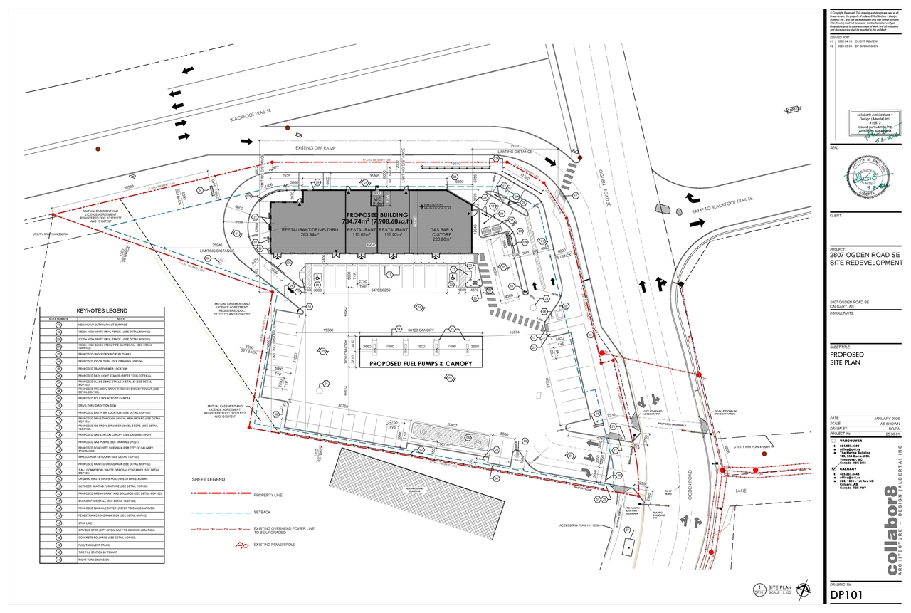 Construction site plan for project from page 4 of the file 'DP2026-02757 DMAP Plans Submitted (10MB) 2026-06-03'