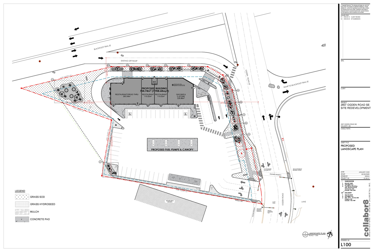 Construction site plan for project from page 5 of the file 'DP2026-02757 DMAP Plans Submitted (10MB) 2026-06-03'