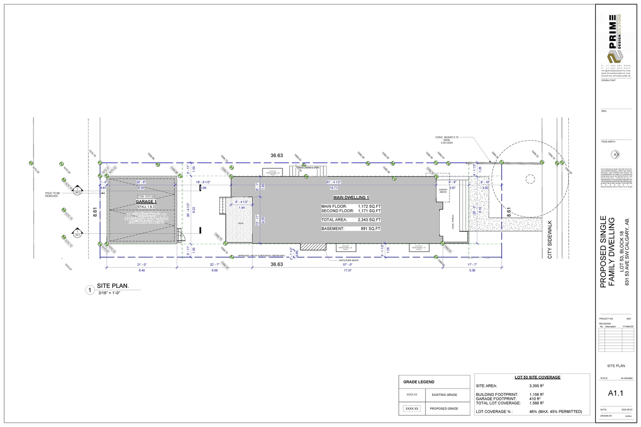 Construction site plan for project from page 5 of the file 'DP2026-02781 DMAP Plans (Submitted) 2026-05-12 (9MB)'