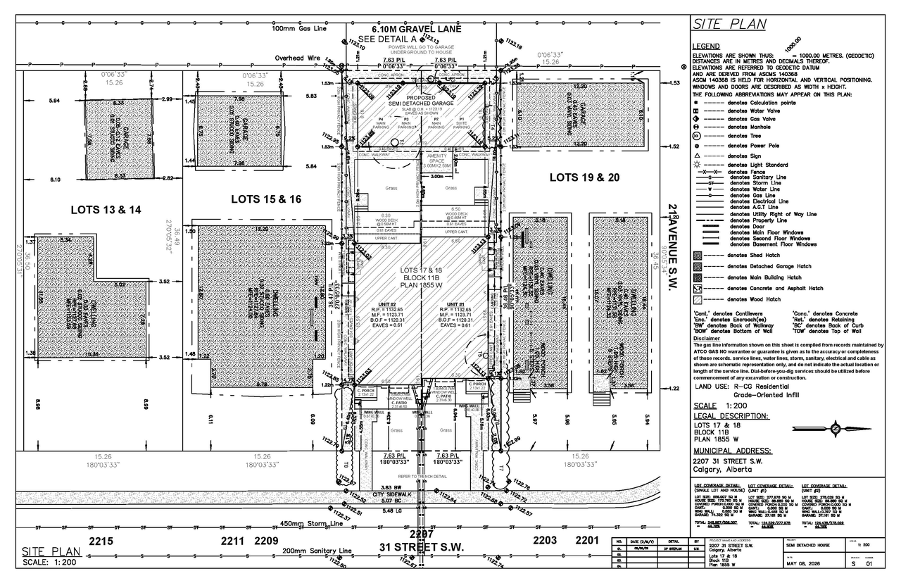 Construction site plan for project from page 2 of the file 'DP2026-02788 DMAP Plans Submitted (3MB) 2026-05-12'