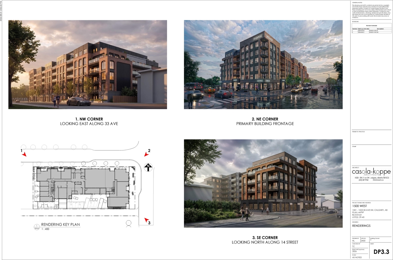 Rendering of building from page 7 of the file 'DP2026-02795 DMAP Plans Amended (9MB) 2026-08-31'