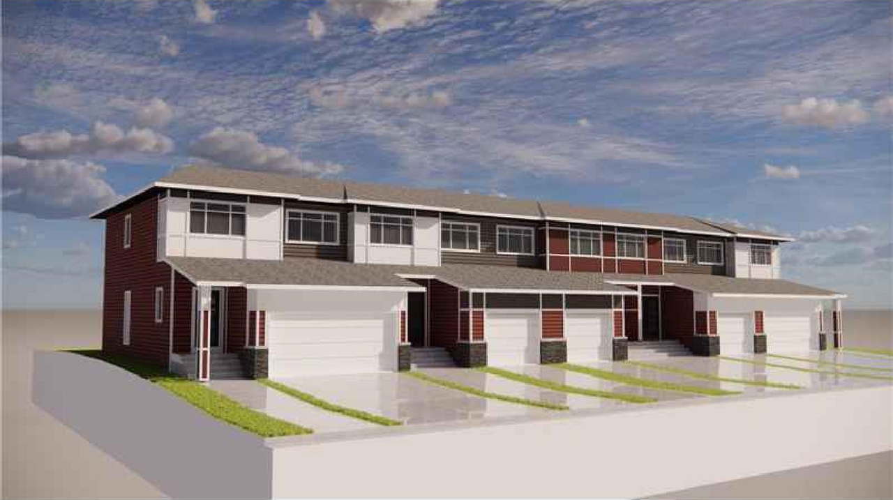 Rendering of building from page 1 of the file 'DP2026-02823 DMAP Plans (Submitted) 2026-05-13 (18MB)'