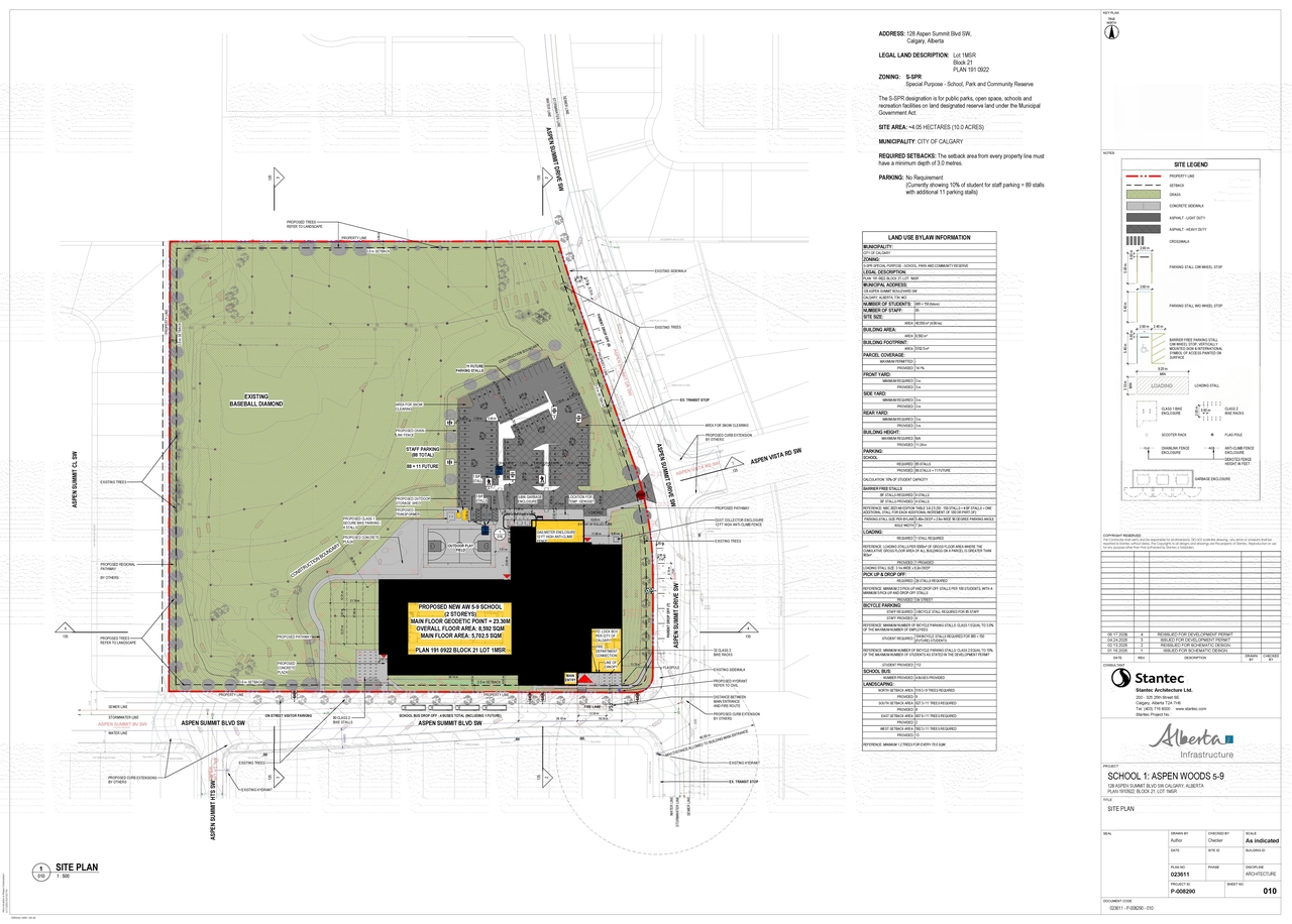 Construction site plan for project from page 1 of the file 'DP2026-02824 DMAP Plans (Submitted) 2026-06-24 (9MB)'